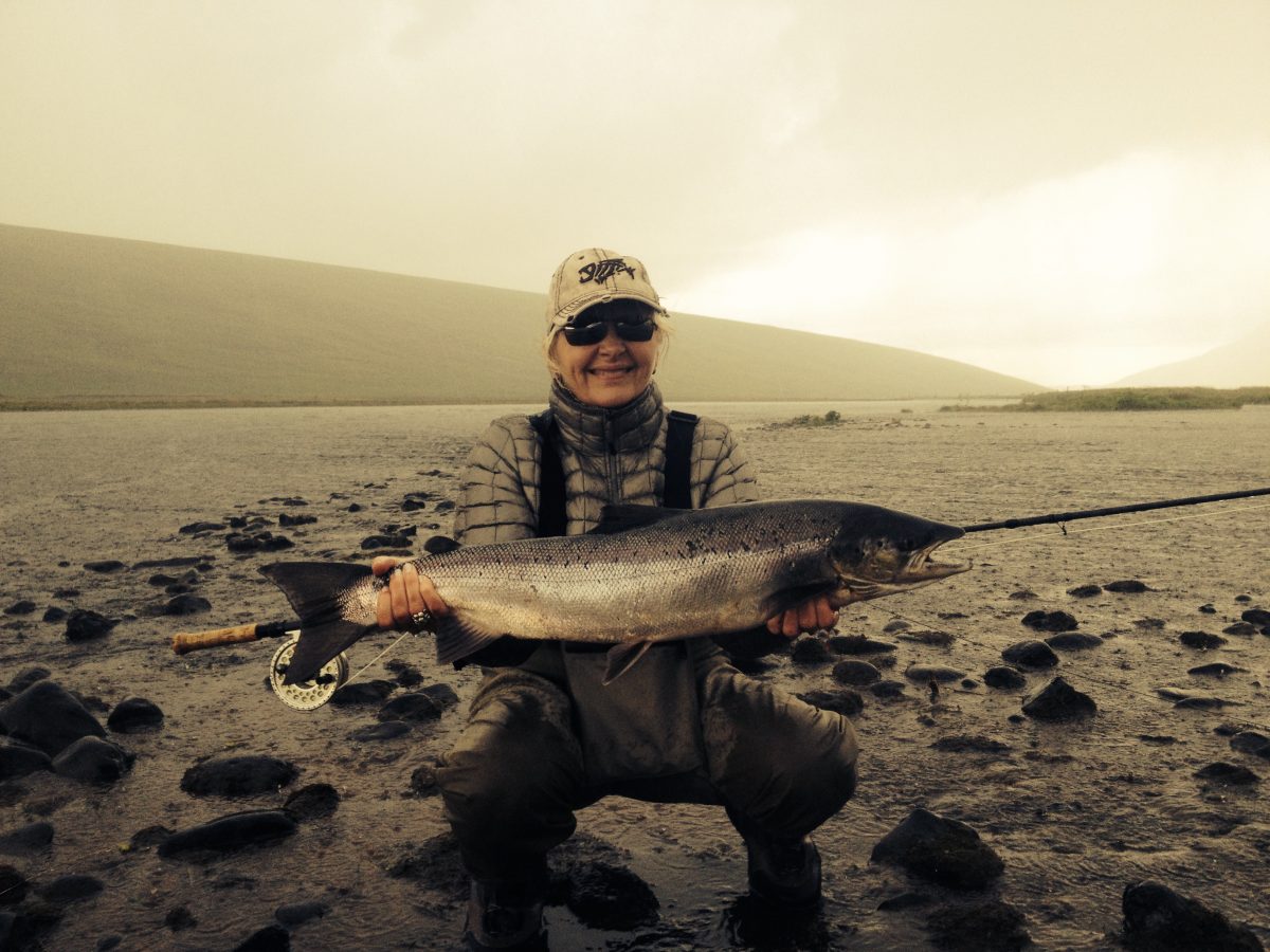 Svartá-lax-veiðiflugur